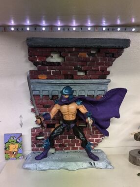 TMNT/MARVEL/DC Brick Wall Diorama Piece in Red and Gray(Figures Not For Sale)